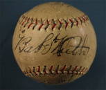 1926 BABE RUTH YANKEE  AUTOGRAPHED BASEBALL