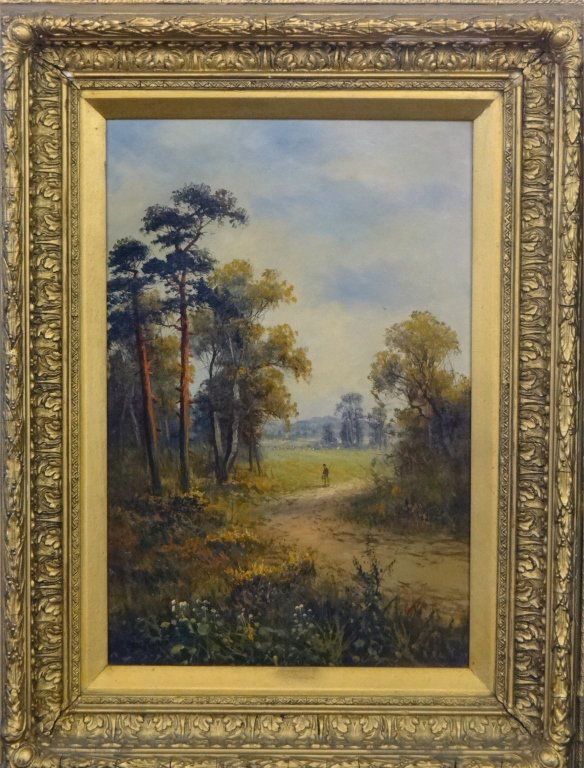 O/C "TAKING THE PATH HOME" SGND HENRY COOPER: 24" X 16"