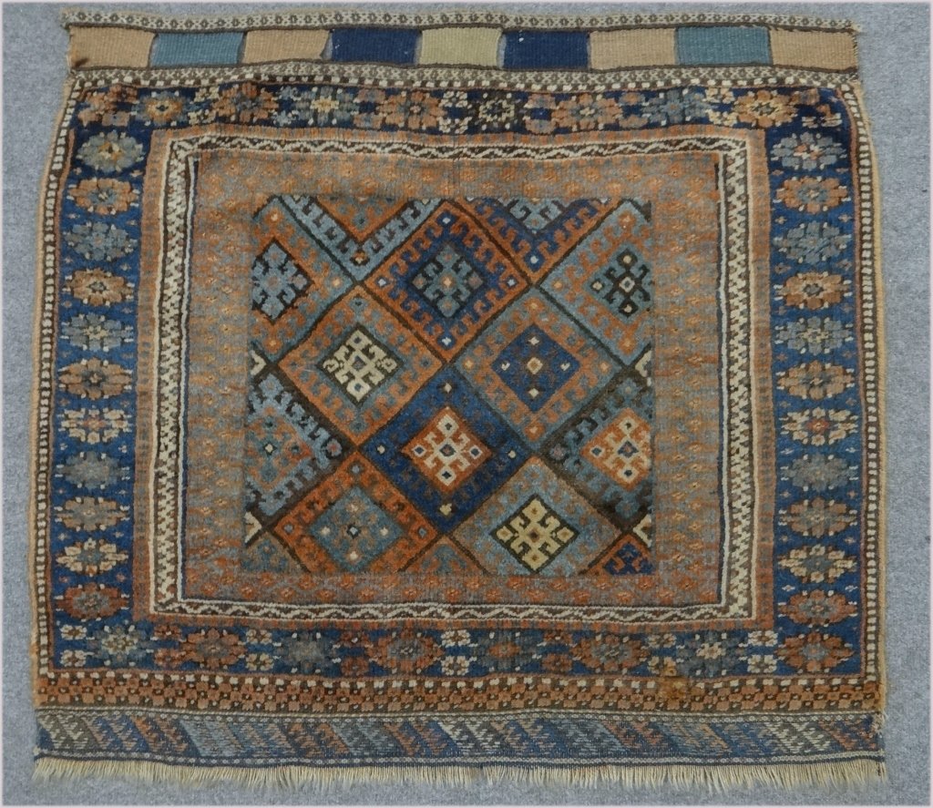C. 1930'S TURKISH BAG FACE 37" X 41 1/2": C. 1930'S TURKISH BAG FACE 37" X 41 1/2"