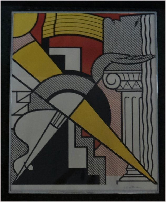 ROY LICHTENSTEIN ORIG POSTER: ROY LICHTENSTEIN ORIG POSTER FOR STEDJELIK MUSEUM, PENCIL SGND ALBRIGHT KNOX GALLERY PROVENANCE