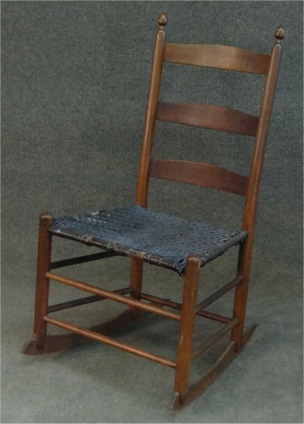 SHAKER #3 ROCKER W/ SPLINT SEAT: SHAKER #3 ROCKER W/ SPLINT SEAT