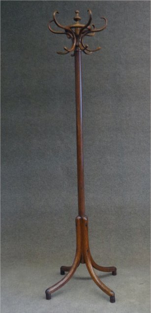 BENTWOOD HAT AND COAT STAND 75" TALL: BENTWOOD HAT AND COAT STAND 75" TALL