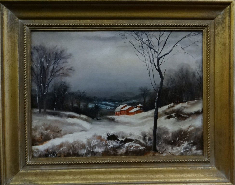 O/BD "VERMONT  LANDSCAPE" SGND D. FAUSETT (1 of 5)