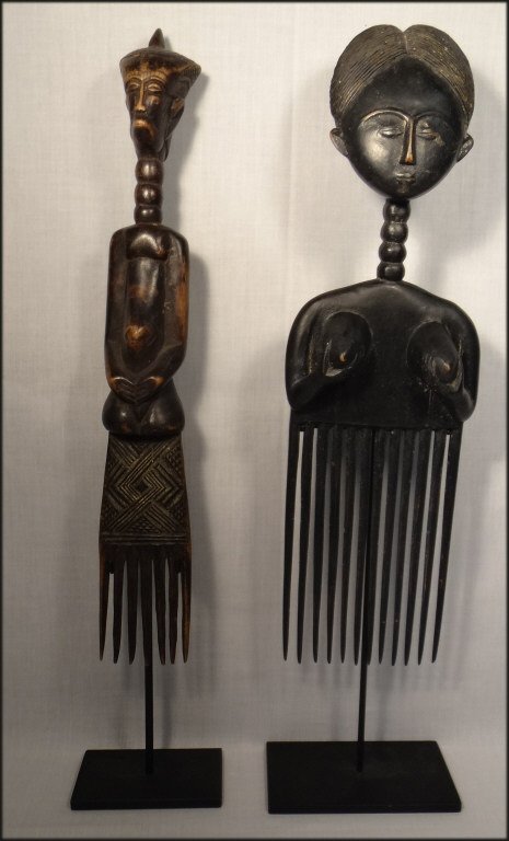 2 FIGURAL COMBS : ASHANTI  & DENGHESE (1 of 10)
