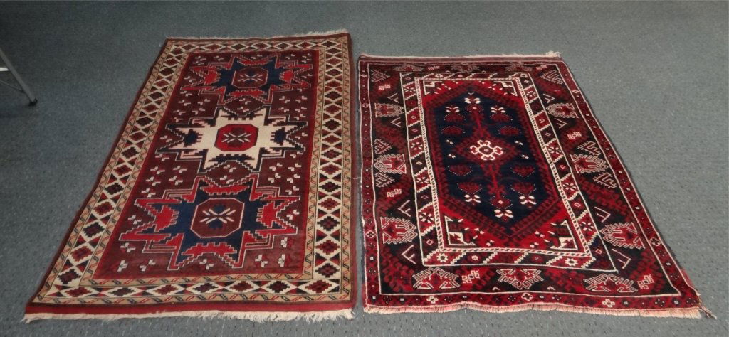 2 PERSIAN STYLE HAND KNOTTED AREA RUGS 20THC. (1 of 7)