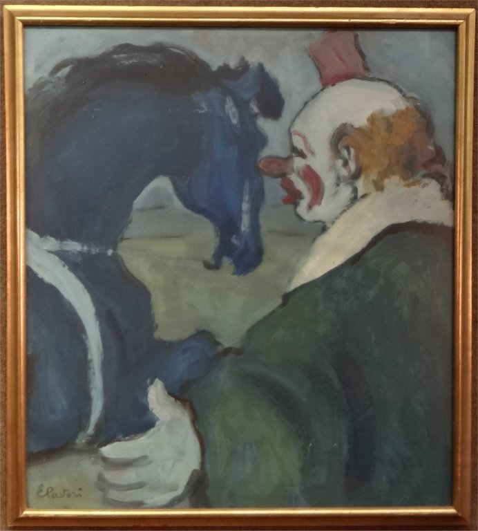 TEMPERA ON PAPER SGND E. PASTORI (1 of 4)