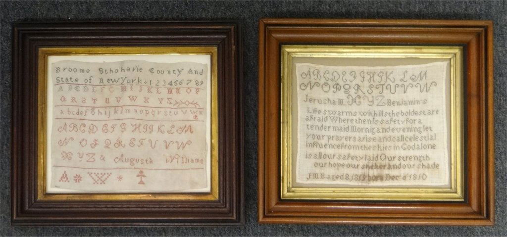 2 NYS NEEDLEWORK SAMPLERS (1 of 6)