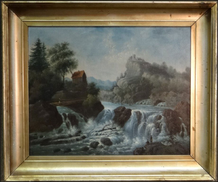 O/C "BAKER'S FALLS" SGND ?? 17 1/4" X 21 1/4" (1 of 8)