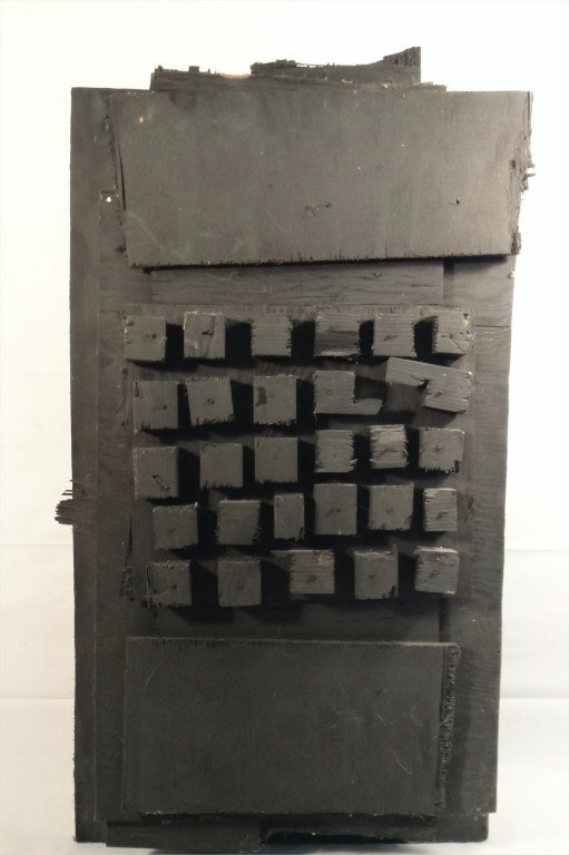 SCULPTURE OF ASSEMBLED WOOD BLOCKS SGND NEVELSON (1 of 7)
