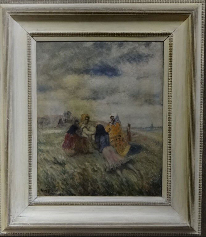 O/C "TAKING A BREAK" SGND SORS EARLY 20THC. (1 of 6)