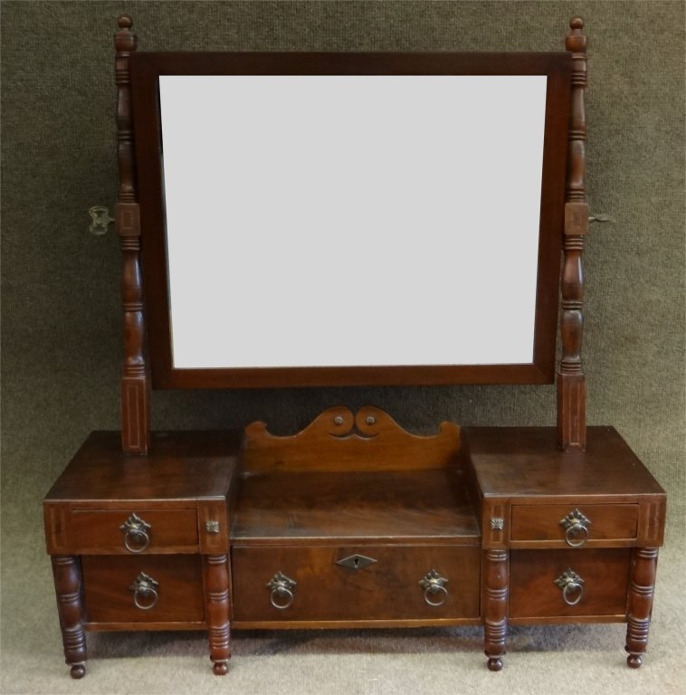19THC. GENTLEMANS DRESSING MIRROR (1 of 7)