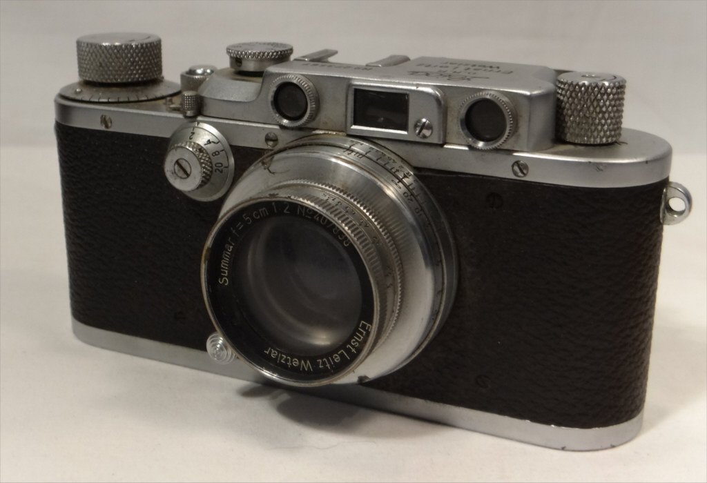 LEICA DRP LEITZ WETZLAR NO. 273567 W/ORIG LENS: & LEATHER CASE, GERMANY