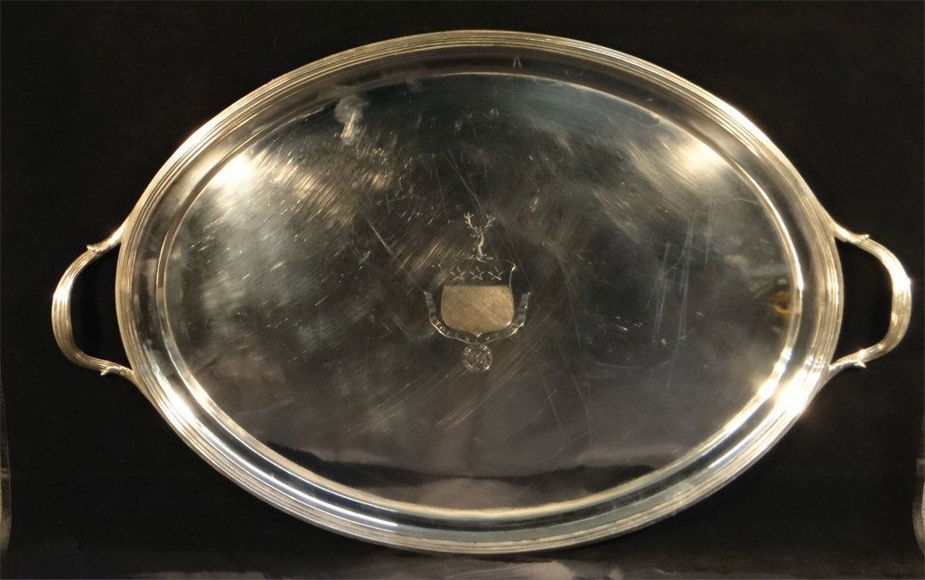 WILLIAM BATEMAN C.1802 STERLING SILVER TRAY (1 of 5)