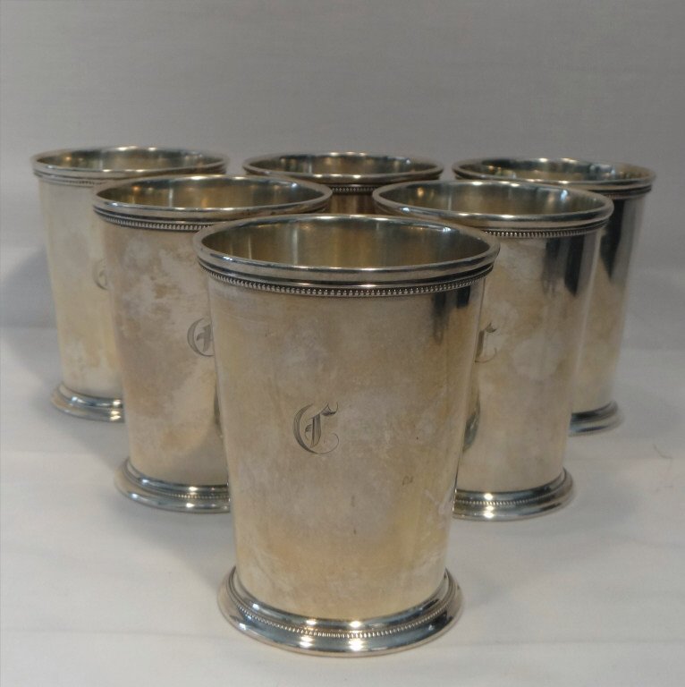 6 STERLING SILVER "PATRICK HENRY" JULIP CUPS (1 of 4)