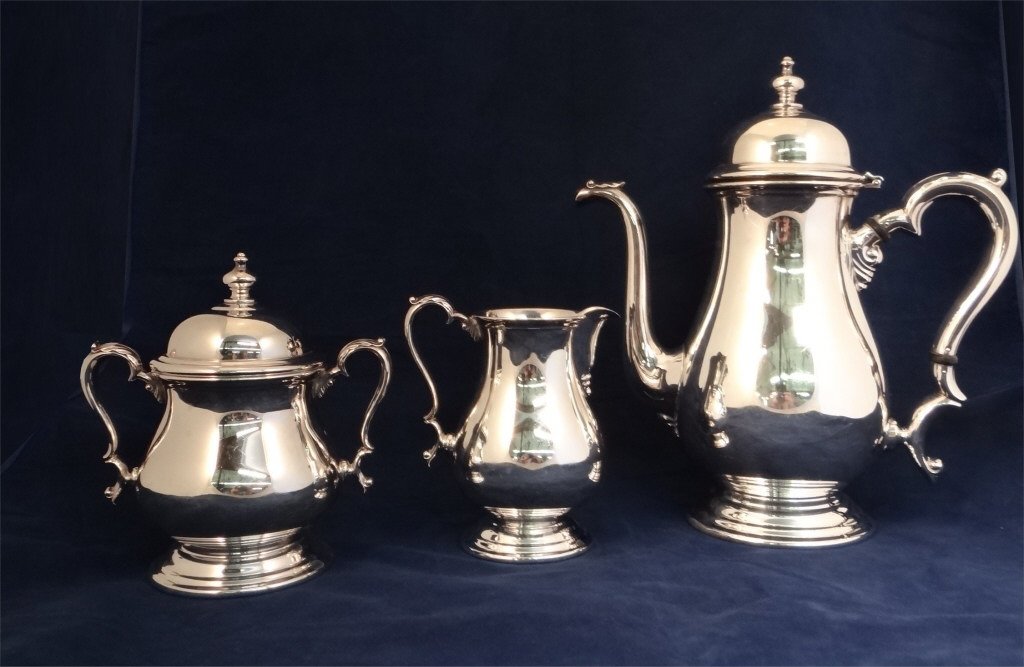 STERLING SILVER 3 PC. COFFEE SERVICE (1 of 4)