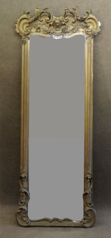 19THC. PIER MIRROR 89" TALL (1 of 4)