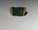 18K YELLOW GOLD AND JADE MANS RING - 2
