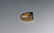 18K YELLOW GOLD AND JADE MANS RING - 5