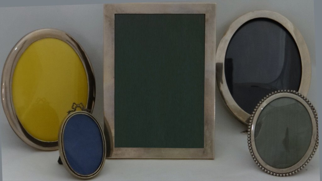5 STERLING SILVER PICTURE FRAMES (1 of 6)