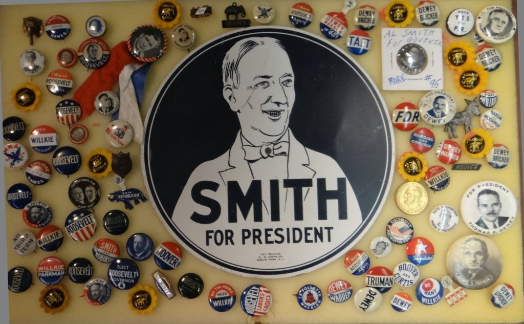 COLLECTION OF EARLY 20THC. POLITICAL BUTTONS (1 of 5)