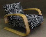 ALVAR AALTO 400 ARTEK CHAIR / ZEBRA C.1970