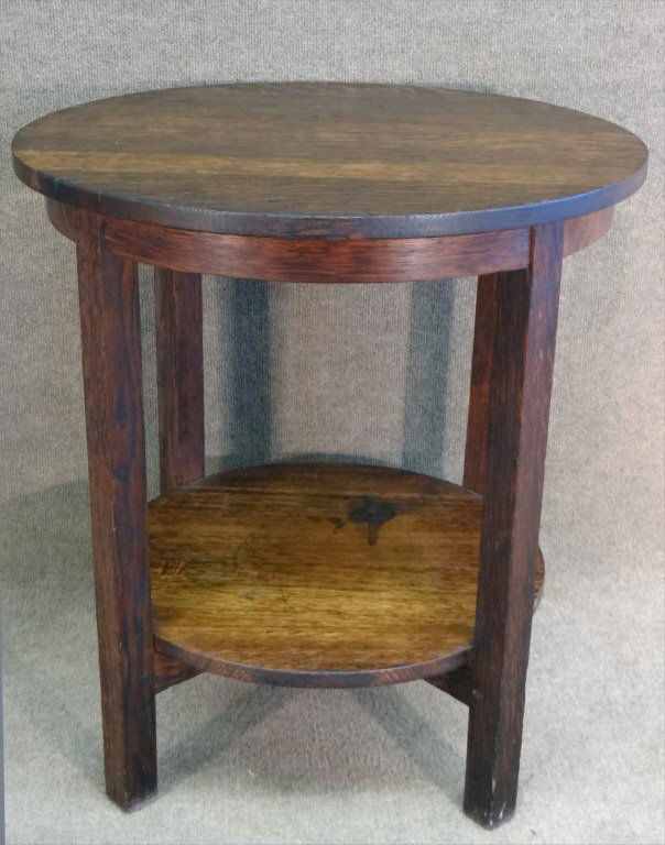 GUSTAV STICKLEY #607 ROUND SIDE TABLE (1 of 5)