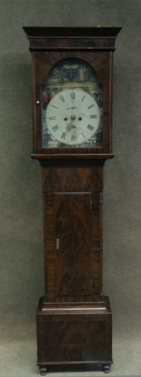 SCOTTISH TALL CASE CLOCK  W/ HAND PAINTED (1 of 10)
