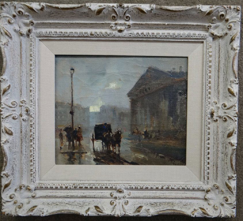 O/C "NYC STREET SCENE" SGND AGOSTINELLI '24 (1 of 4)