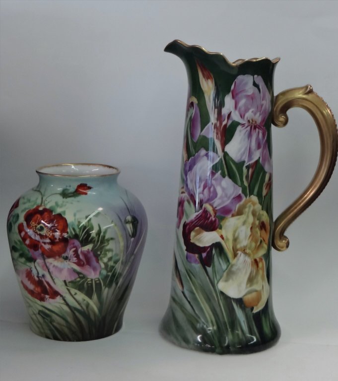 2 PC. HAND PAINTED J.P. LIMOGES CHINA (1 of 4)