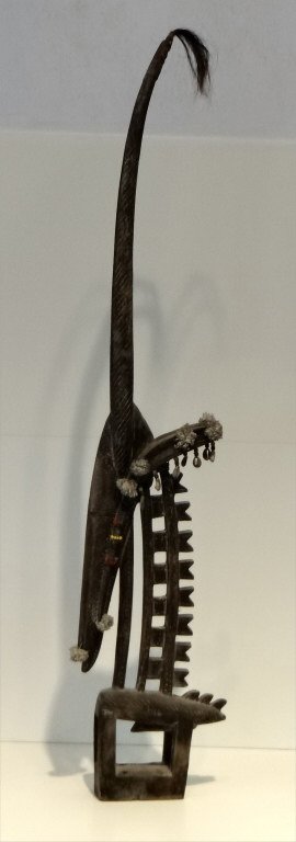 BAMANA ANTELOPE  HEAD DRESS FIGURE 44" TALL (1 of 3)