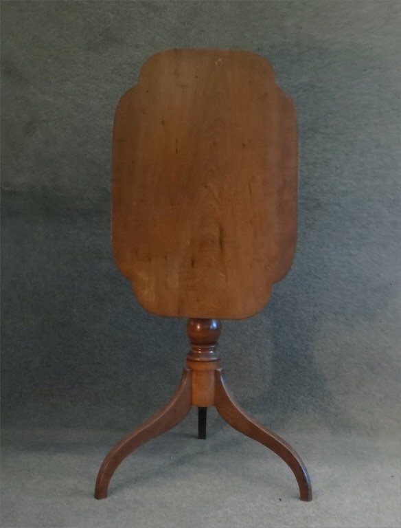 NY CHERRY SPIDER LEG CANDLESTAND W/ SHAPED TOP (1 of 7)