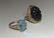 2 RINGS 10K GOLD AQUA MARINE & CAMEO CARVED VICT.