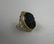 2 RINGS 10K GOLD AQUA MARINE & CAMEO CARVED VICT. - 3