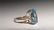 2 RINGS 10K GOLD AQUA MARINE & CAMEO CARVED VICT. - 8