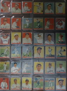 NEAR COMPLETE SET OF 1933 GOUDEY BASEBALL CARDS: MISSING # 57, 92 & 106) 237 CARDS