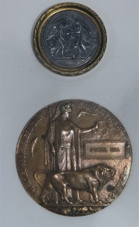 2 MEDALLIONS: "HE DIED FOR FREEDOM & HONOR" & (1 of 3)