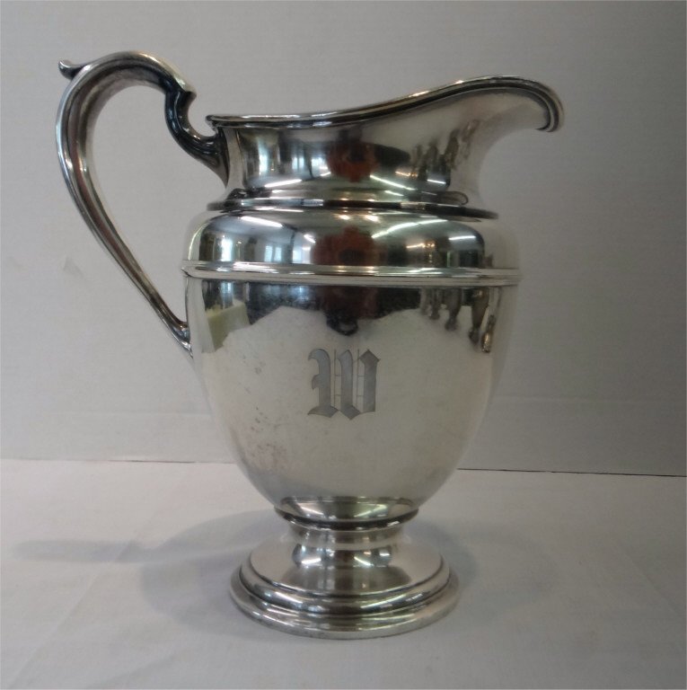 STERLING 5 PINT PITCHER BY SIMPSON, HALL & MILLER (1 of 5)