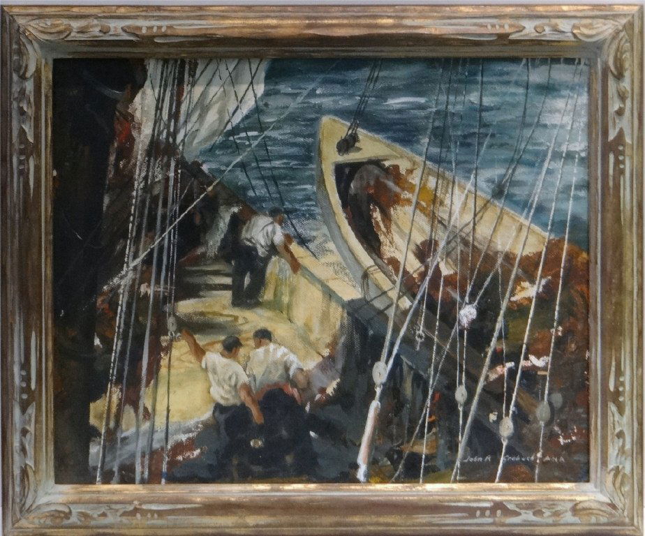 O/C "GLOUCESTER FISHING BOAT" SGND JOHN R. GRABACH (1 of 6)