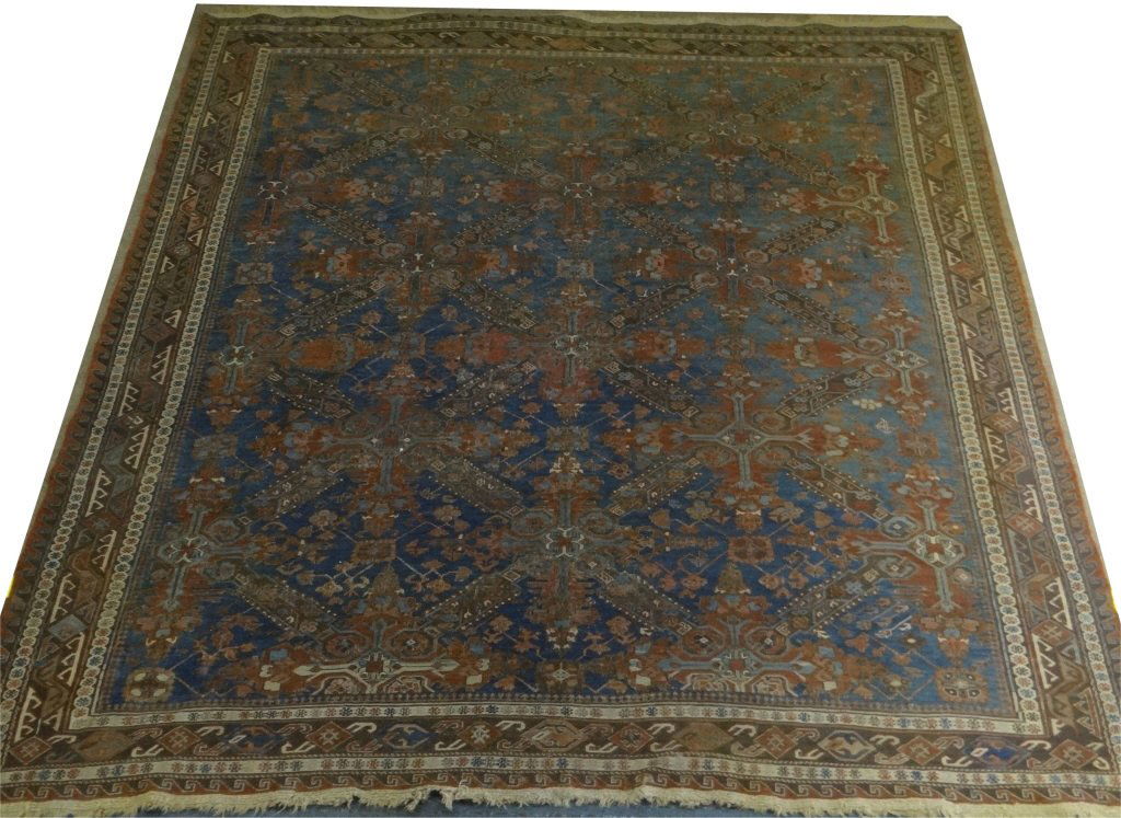 ANTIQUE SOUMAC AREA RUG W/ ST.ANDREWS CROSS DESIGN (1 of 5)