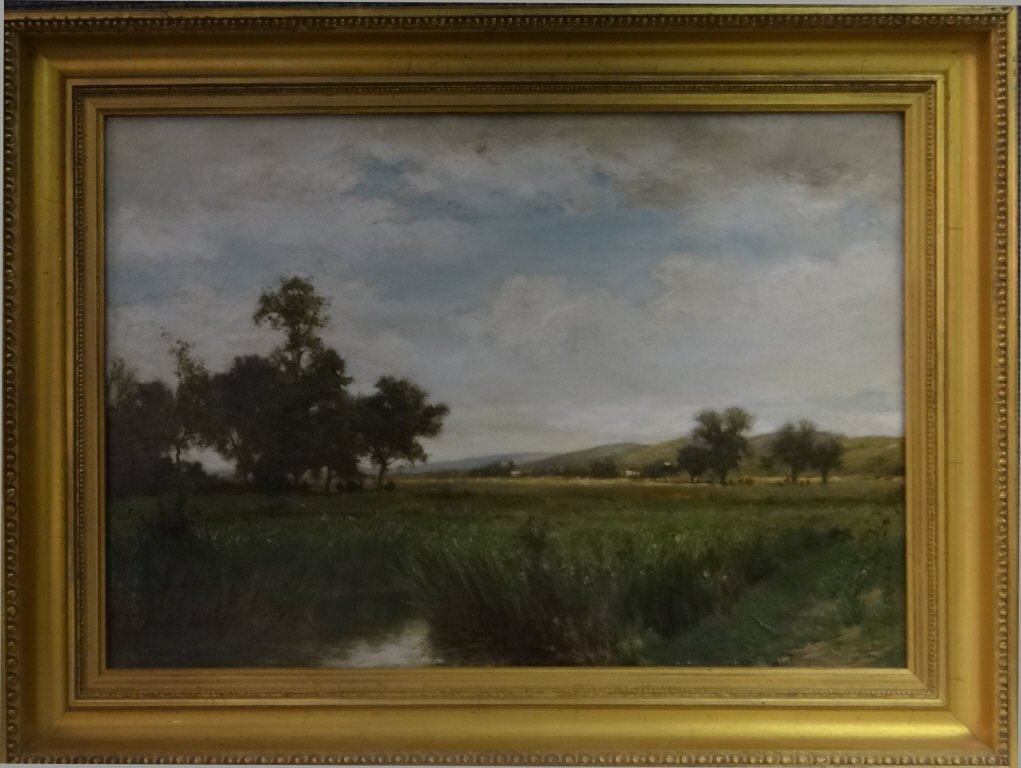 O/C "WEST NYACK MEADOWS, 1887" SGND ALBERT INSLEY (1 of 6)