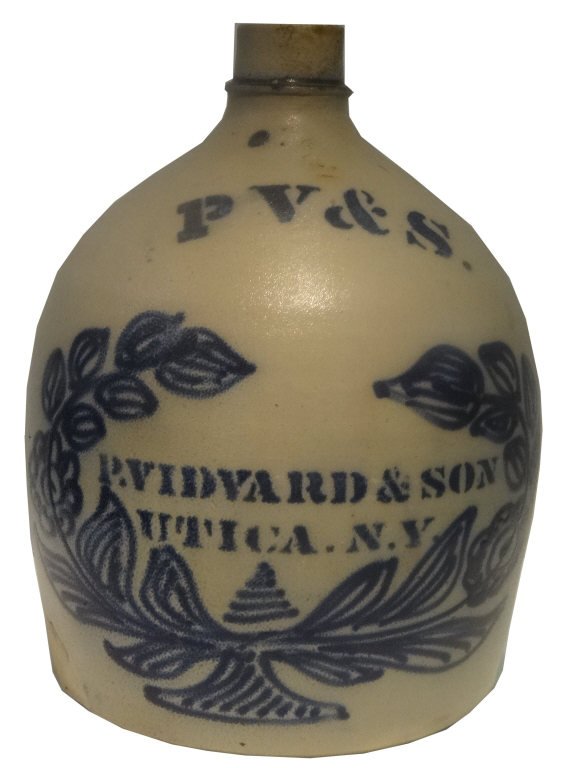2 GAL. GROCER JUG P. VIDVARD & SON, UTICA NY (1 of 7)