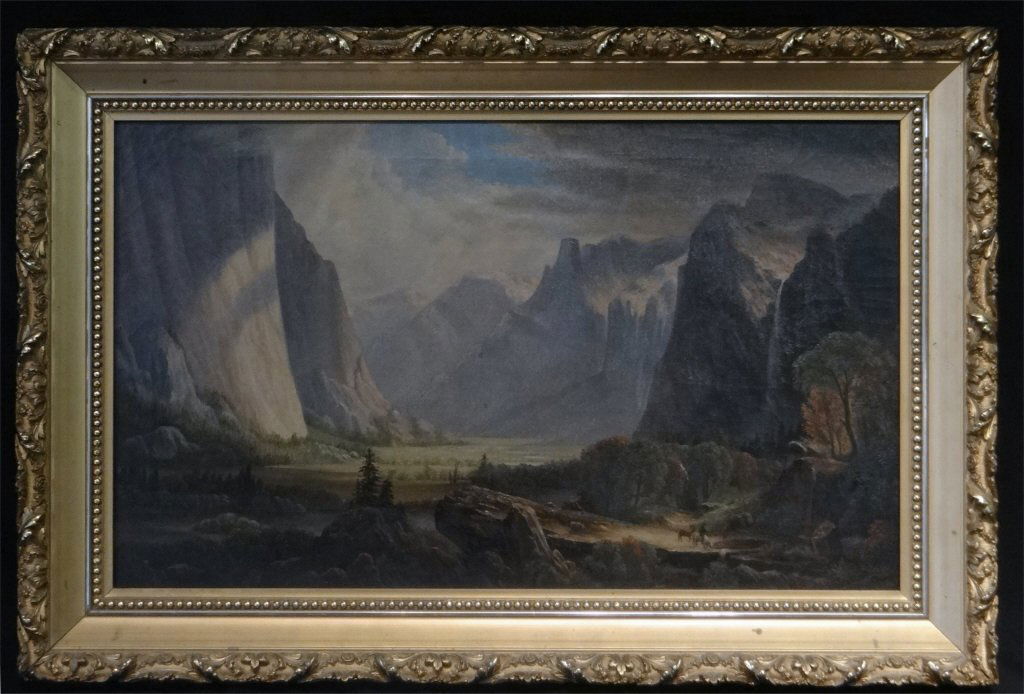 O/C "YOSEMITE" UNSGND 19THC. AMERICAN SCHOOL (1 of 5)