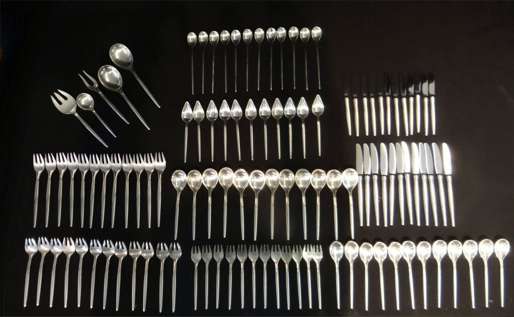 STERLING FLATWARE BY A. MICHELSEN FOR H. NILS, (1 of 10)