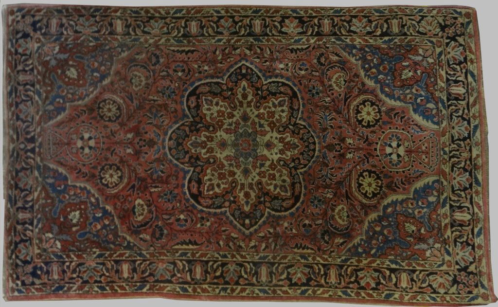 EARLY 20THC. SAROUK AREA RUG (51" x 84") (1 of 6)