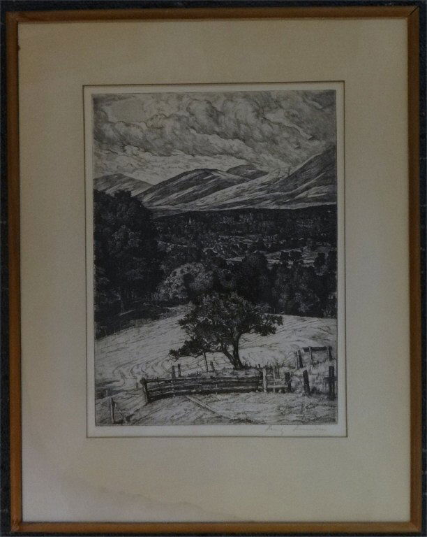 LUIGI LUCIONI, PENCIL SGND ETCHING (1 of 5)
