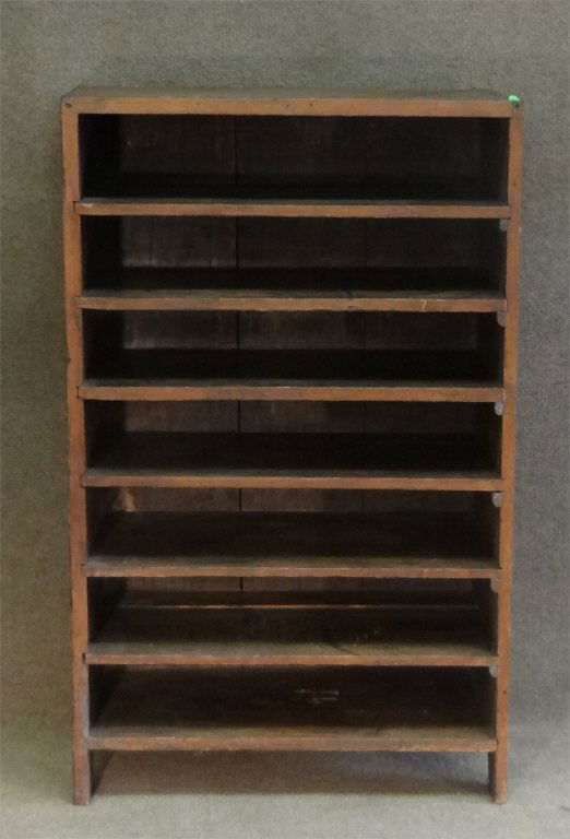 MILK PAN COOLING SHELVES IN RED WASH (1 of 3)