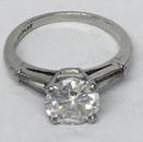 2.0 CT DIAMOND SOLITAIRE RING IN PLATINUM W/GIA APP.