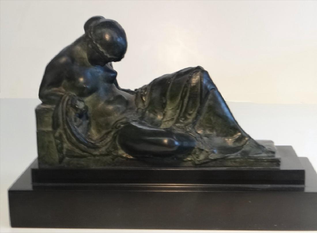 BRONZE "NIGHT" BY JOSEPH MARIO KORBEL (1882 -1954) (1 of 8)