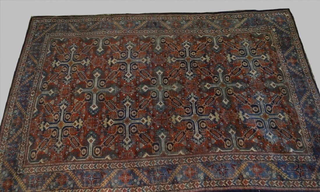 TABRIZ AREA RUG W/ CROSS OF ST. ANDREWS C.1910 (1 of 3)
