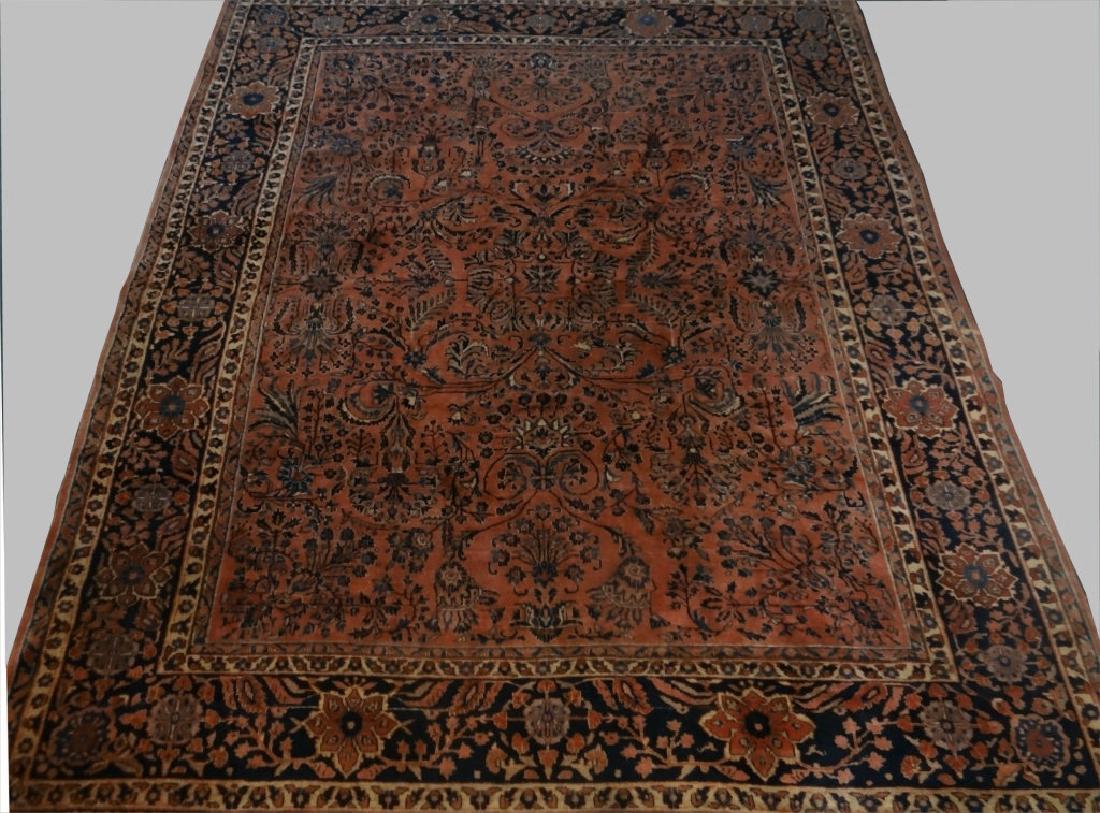 ROOMSIZE SAROUK CARPET C.1920 132" X 107" (1 of 3)